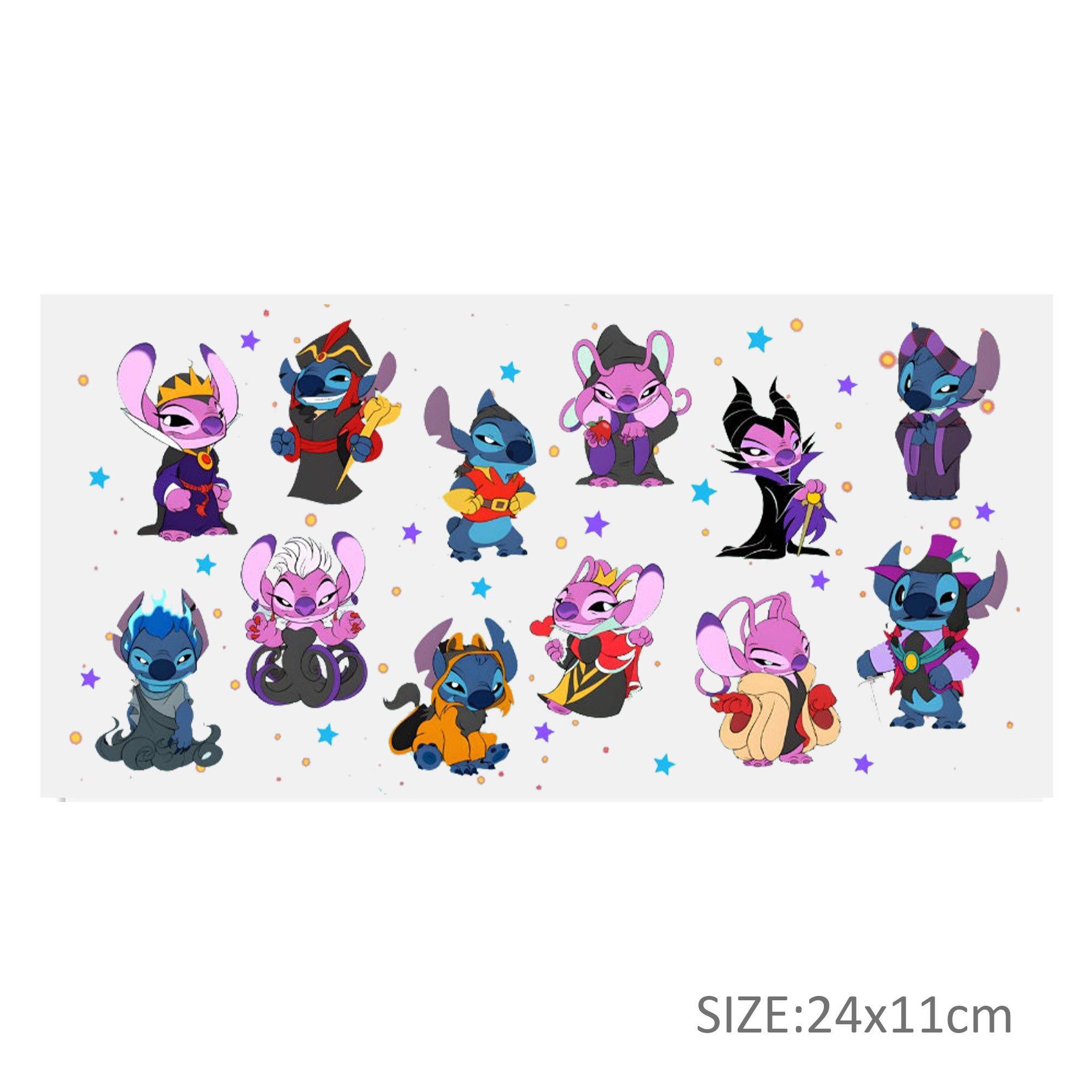 Disney Lilo And Stitch UV DTF Sticker For 16oz Cups Wrap Transfer Sticker Custom Labels DIY Logo Waterproof - Image 24