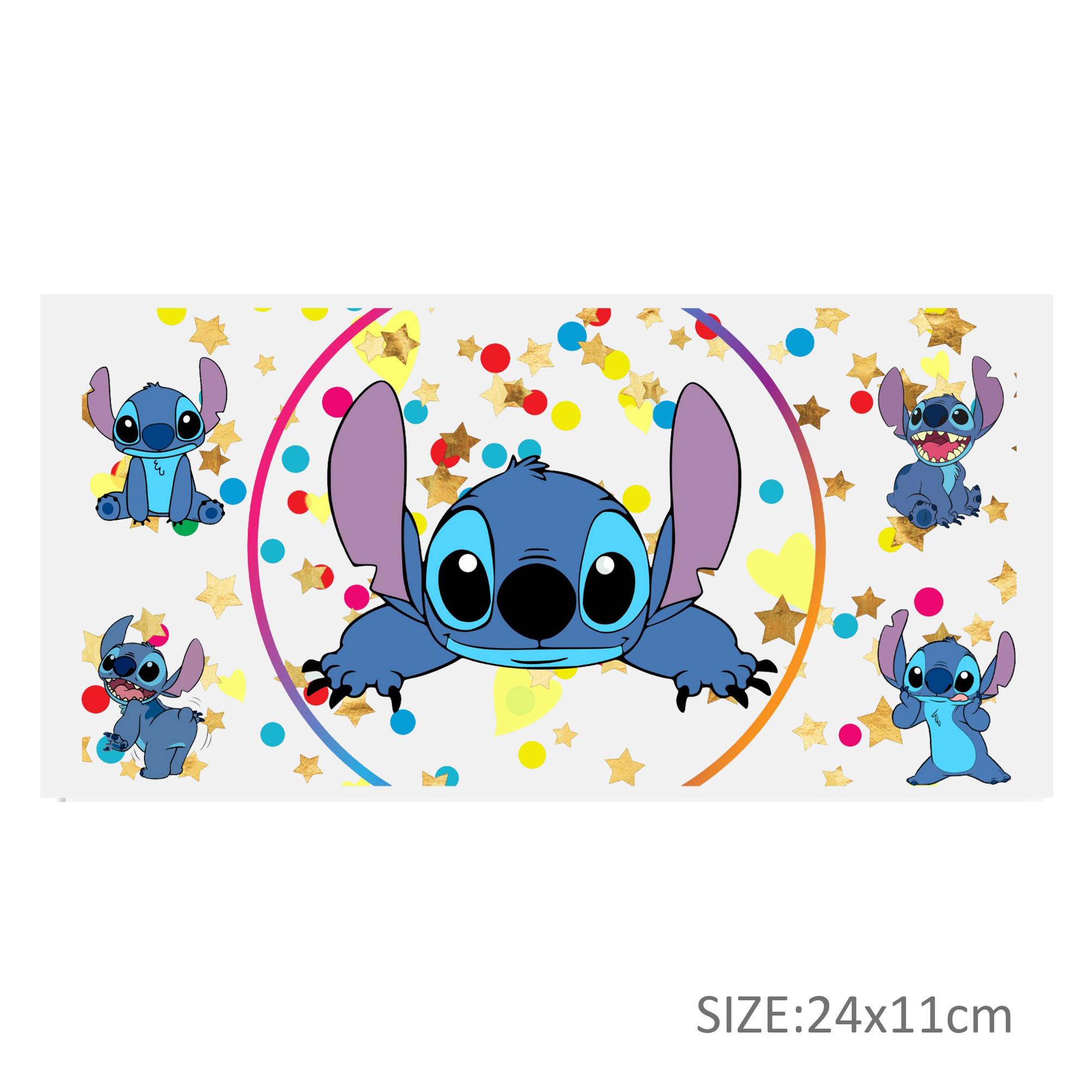 Disney Lilo And Stitch UV DTF Sticker For 16oz Cups Wrap Transfer Sticker Custom Labels DIY Logo Waterproof - Image 26