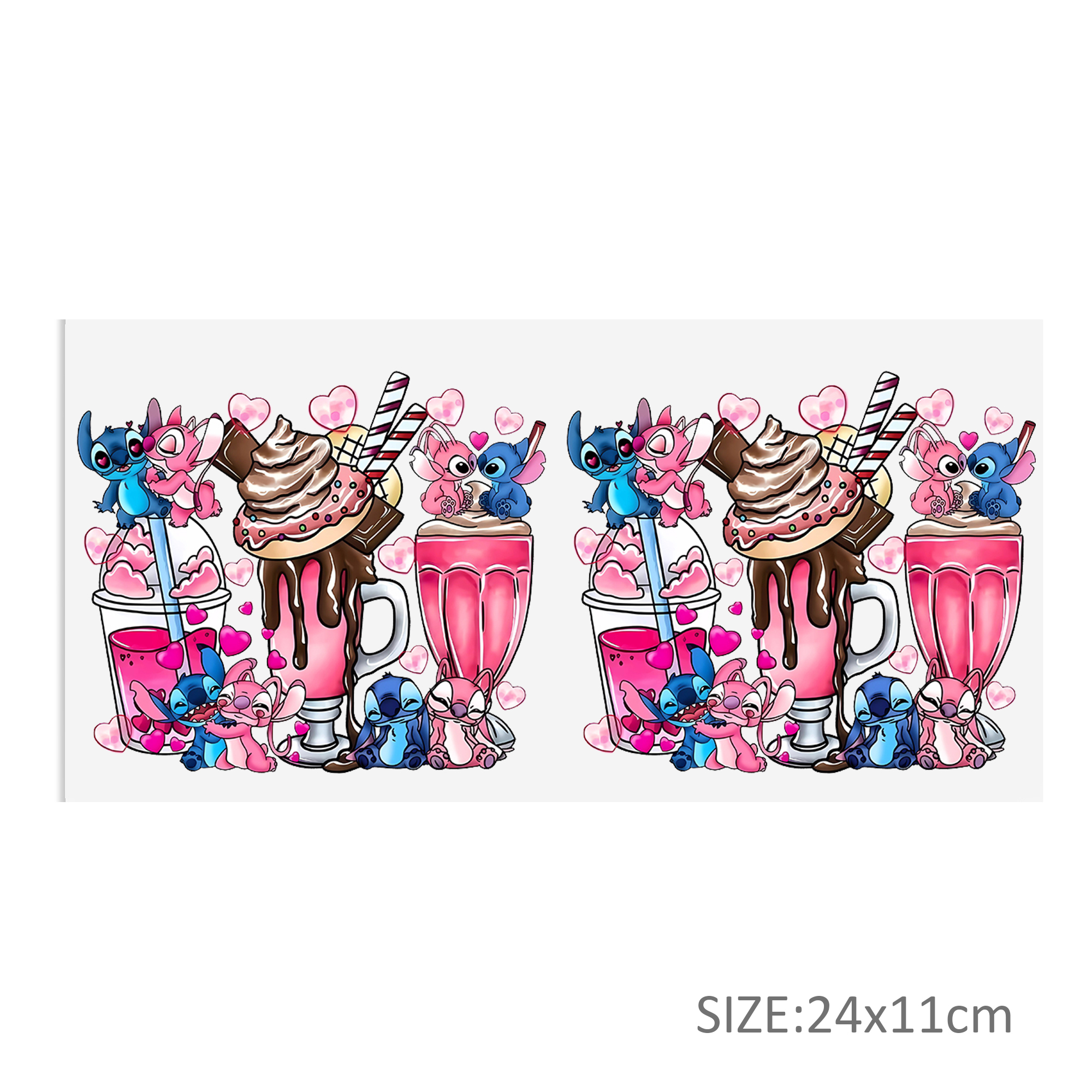 Disney Lilo And Stitch UV DTF Sticker For 16oz Cups Wrap Transfer Sticker Custom Labels DIY Logo Waterproof - Image 28