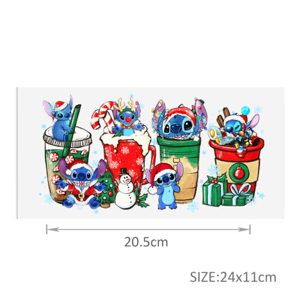Disney Lilo And Stitch UV DTF Sticker For 16oz Cups Wrap Transfer Sticker Custom Labels DIY Logo Waterproof - Image 33