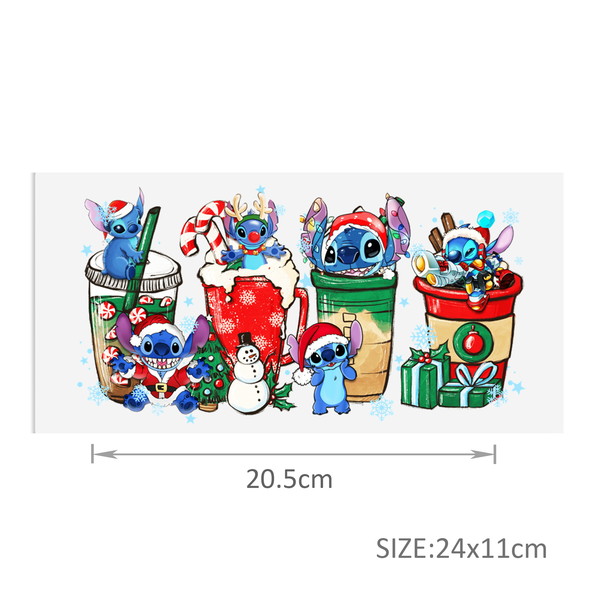 Disney Lilo And Stitch UV DTF Sticker For 16oz Cups Wrap Transfer Sticker Custom Labels DIY Logo Waterproof - Image 33
