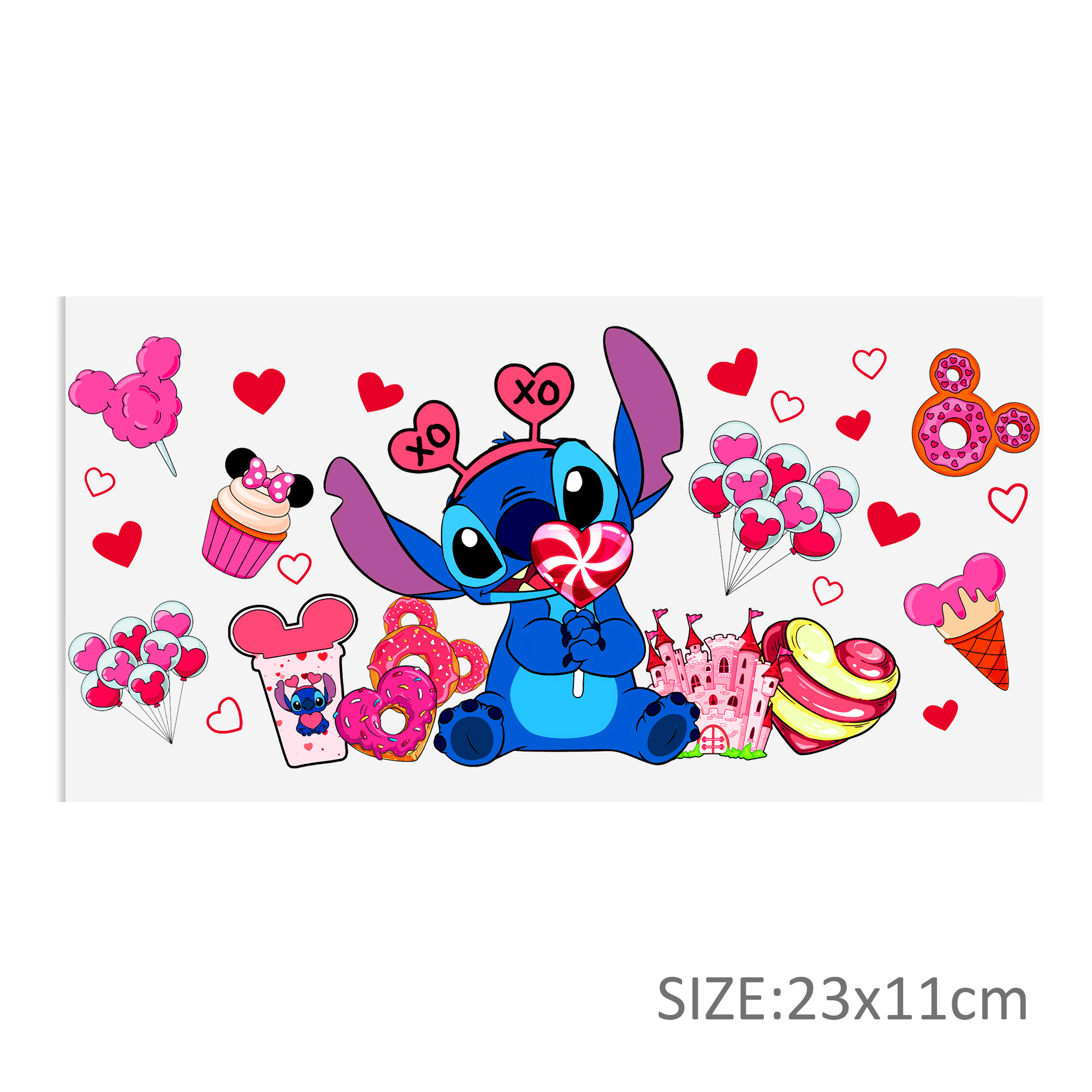 Disney Lilo And Stitch UV DTF Sticker For 16oz Cups Wrap Transfer Sticker Custom Labels DIY Logo Waterproof - Image 34