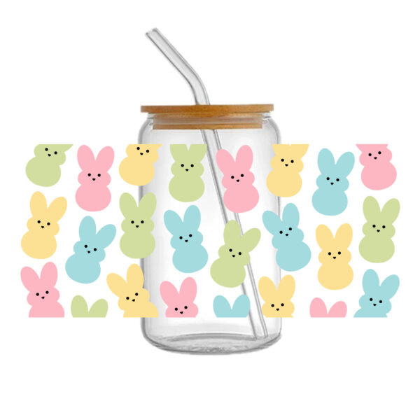Easter Bunny 16oz DTF Sticker Cups Cool Personalize UV Wrap Transfer Sticker Custom Labels DIY Logo Waterproof - Image 6