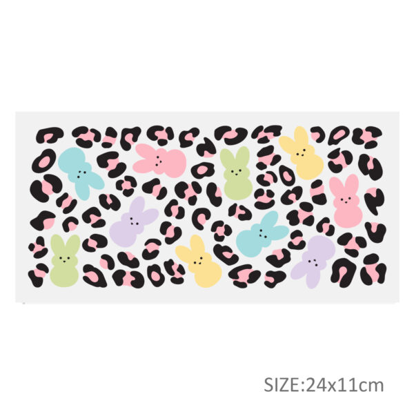 Easter Bunny 16oz DTF Sticker Cups Cool Personalize UV Wrap Transfer Sticker Custom Labels DIY Logo Waterproof - Image 12