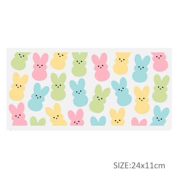 Easter Bunny 16oz DTF Sticker Cups Cool Personalize UV Wrap Transfer Sticker Custom Labels DIY Logo Waterproof - Image 24
