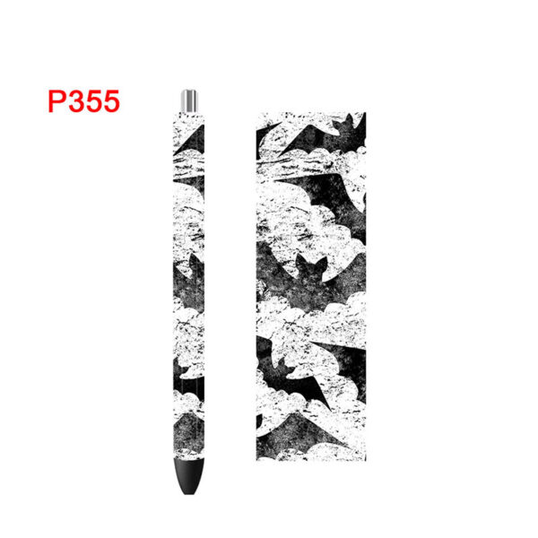 5PCS 4.75x1.5 Inches Halloween Pen Wrap Bundle, Pen Wraps , Pumpkin,Spooky,Epoxy Pen Wraps,Pen Wrap Bundle,Ink Joy Pen Wrap P224 - Image 5