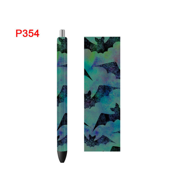 5PCS 4.75x1.5 Inches Halloween Pen Wrap Bundle, Pen Wraps , Pumpkin,Spooky,Epoxy Pen Wraps,Pen Wrap Bundle,Ink Joy Pen Wrap P224 - Image 6