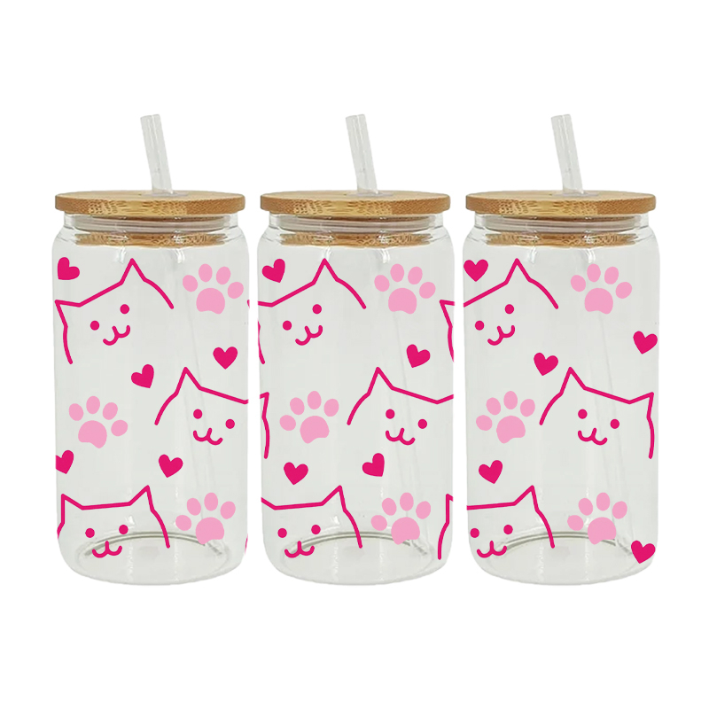 UV DTF Transfer Sticker Cartoon Animals For The 16oz Libbey Glasses Wraps Cup Can DIY Waterproof Easy To Use Custom Decals - Image 7