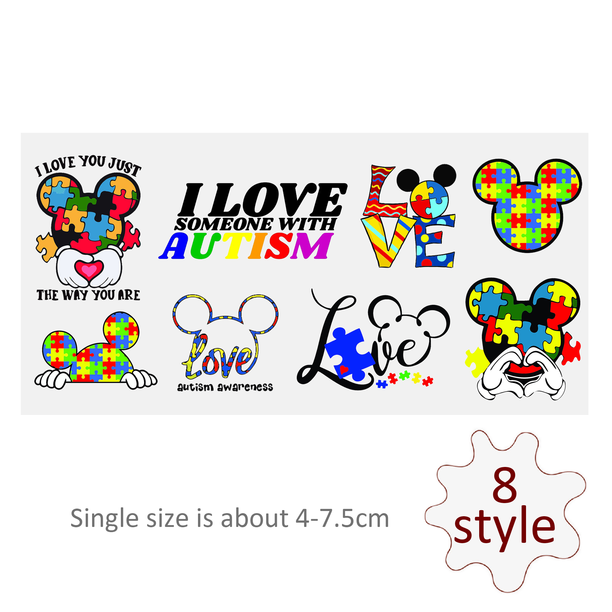 Disney DTF Sticker Cup Cool Personalize UV Wrap Transfer Sticker Custom Label DIY Liptop Sticker Waterproof - Image 4