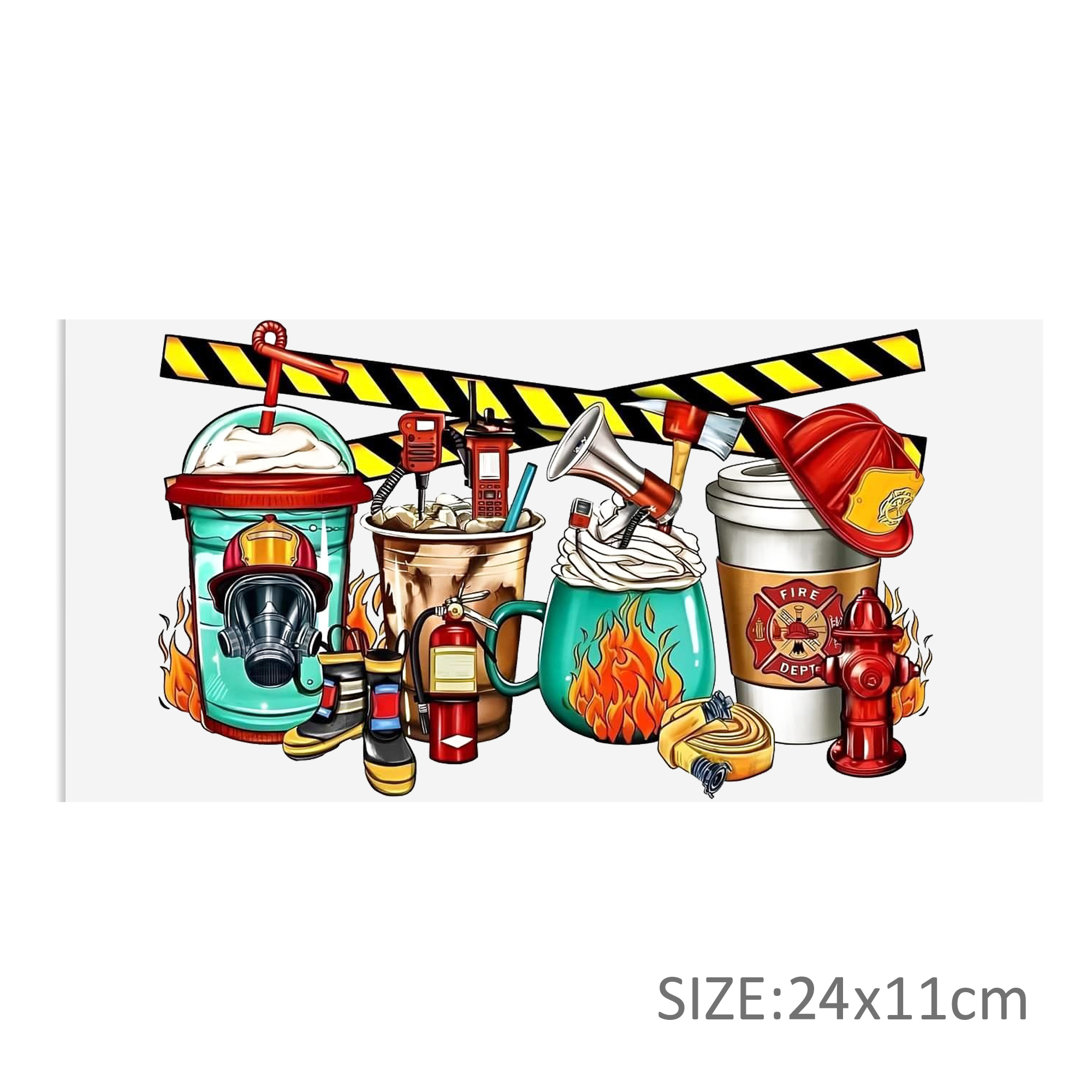 Drinks UV DTF Sticker For 16oz Cups Wrap Transfer Sticker Custom Labels DIY Logo Waterproof - Image 3