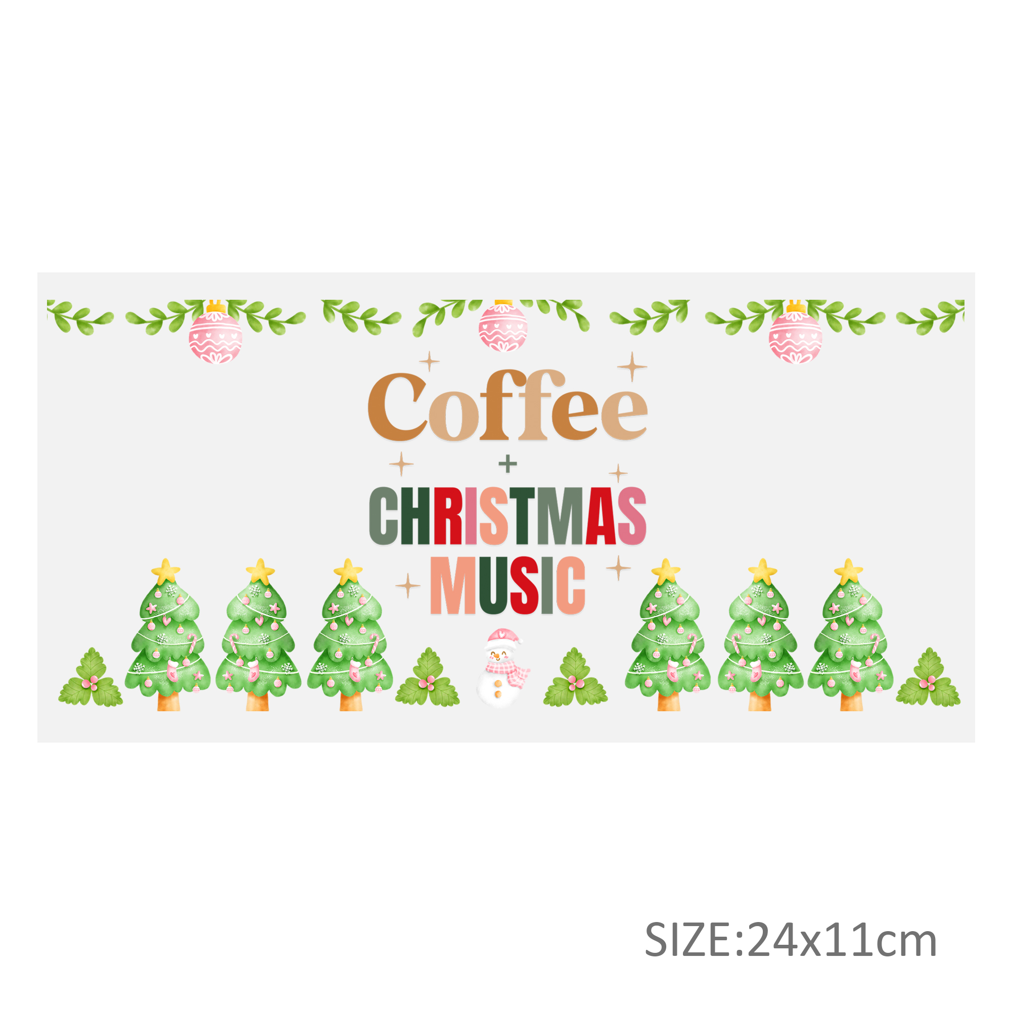 Cake Coffee DTF Sticker For Cups Personalize UV Wrap Transfer Sticker Custom Labels DIY Logo Waterproof - Image 2