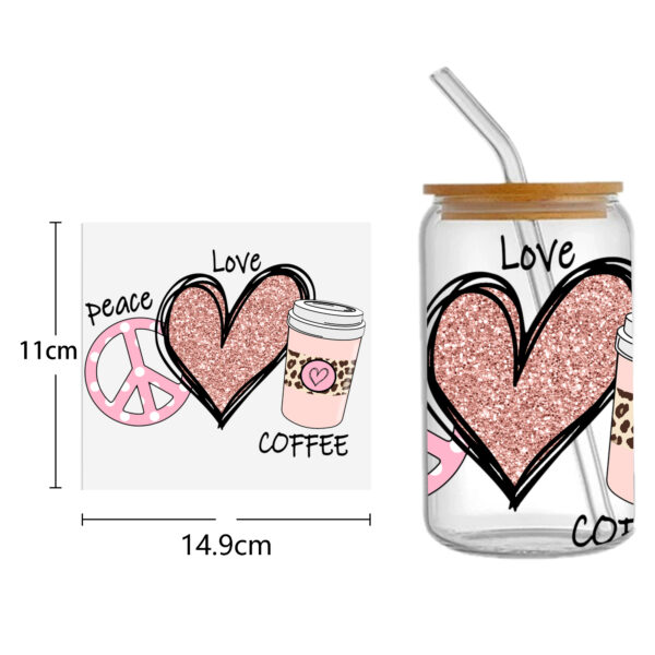 Cake Coffee DTF Sticker For Cups Personalize UV Wrap Transfer Sticker Custom Labels DIY Logo Waterproof - Image 7