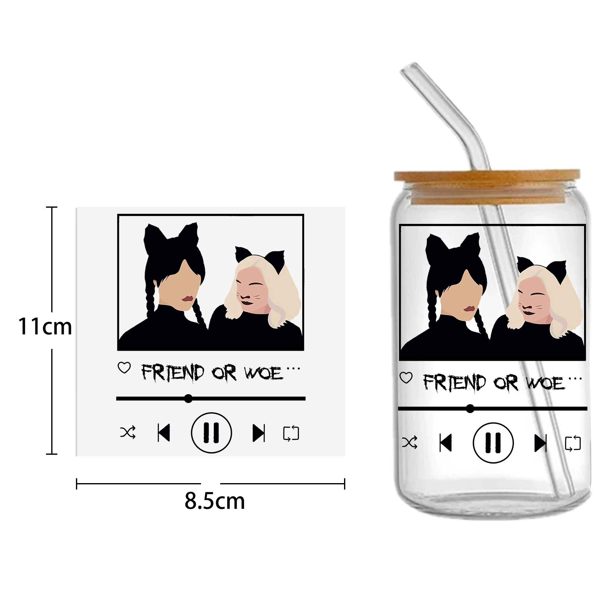 Disney Stitch 16oz Tumbler Template DTF Sticker Cup Cool Personalize UV Wrap Transfer Sticker Custom Label DIY Waterproof - Image 6