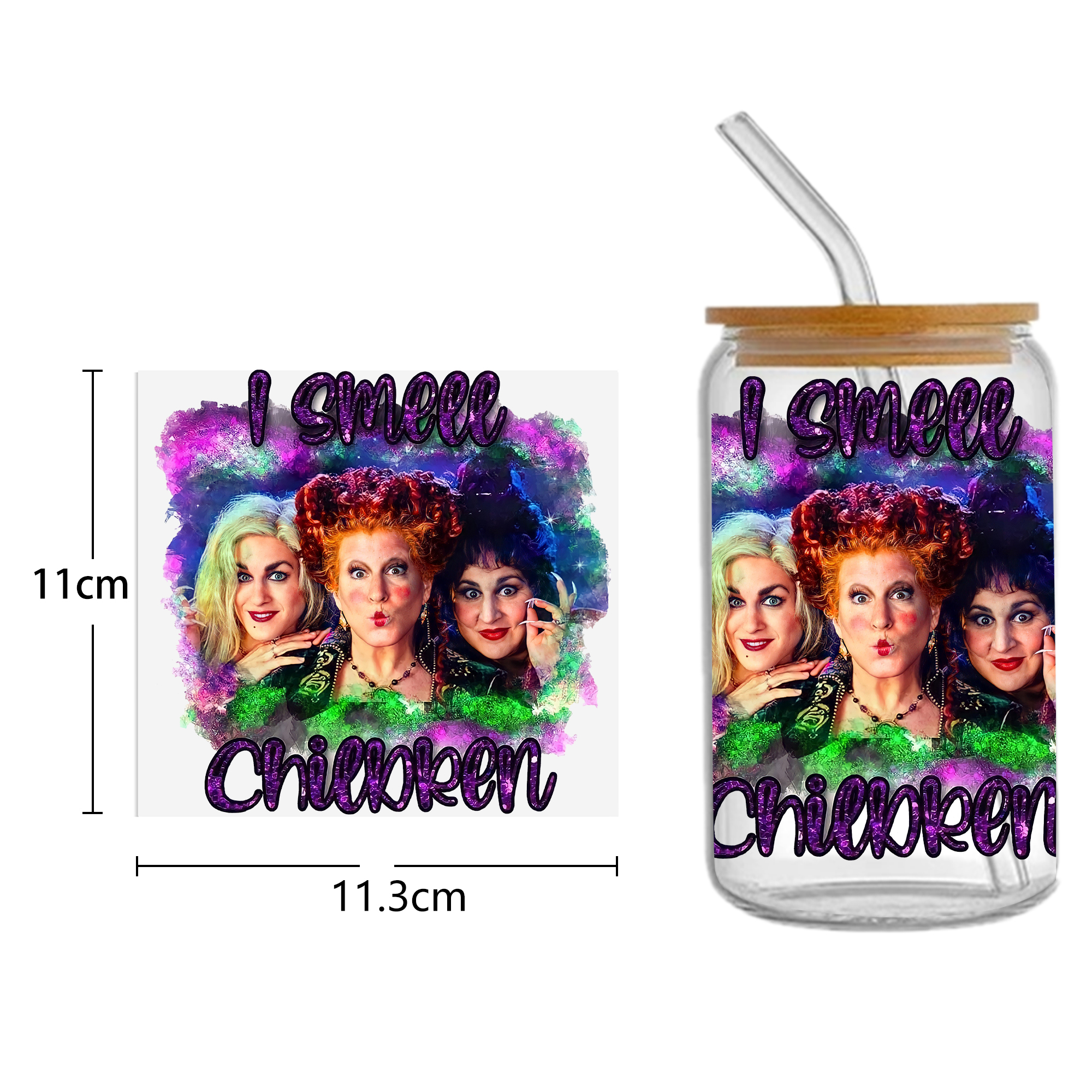 Disney Stitch 16oz Tumbler Template DTF Sticker Cup Cool Personalize UV Wrap Transfer Sticker Custom Label DIY Waterproof - Image 10