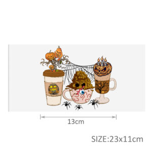 Halloween DTF Sticker For Cups Cool Personalize UV Wrap Transfer Sticker Custom Labels DIY Logo Waterproof