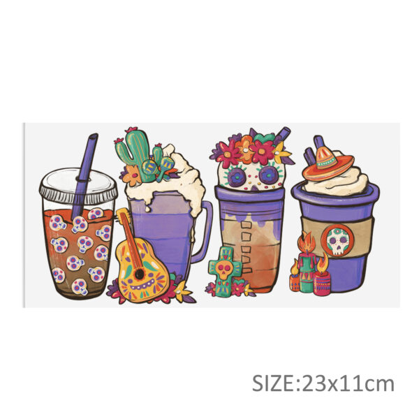 Halloween DTF Sticker For Cups Cool Personalize UV Wrap Transfer Sticker Custom Labels DIY Logo Waterproof - Image 6