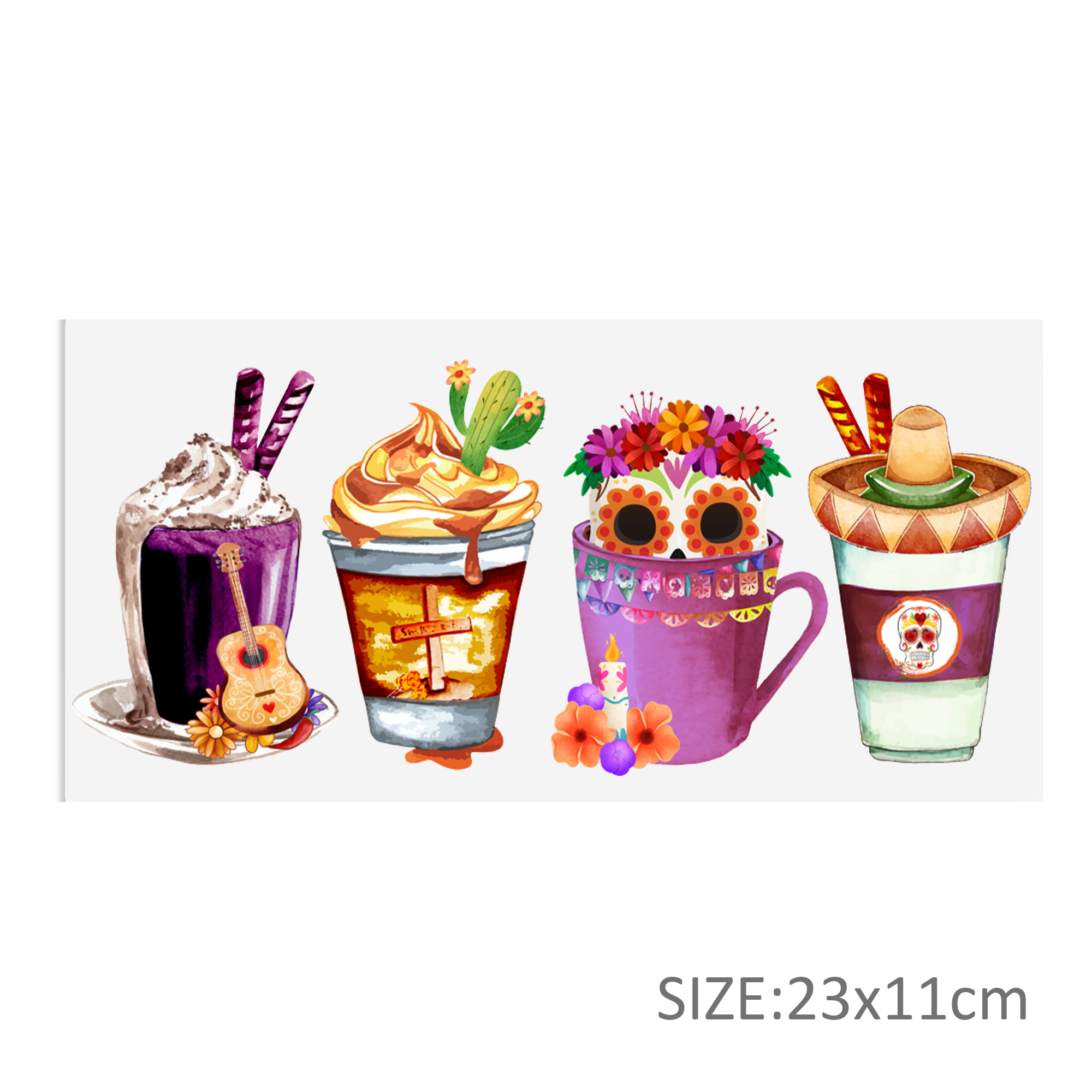 Halloween DTF Sticker For Cups Cool Personalize UV Wrap Transfer Sticker Custom Labels DIY Logo Waterproof - Image 7