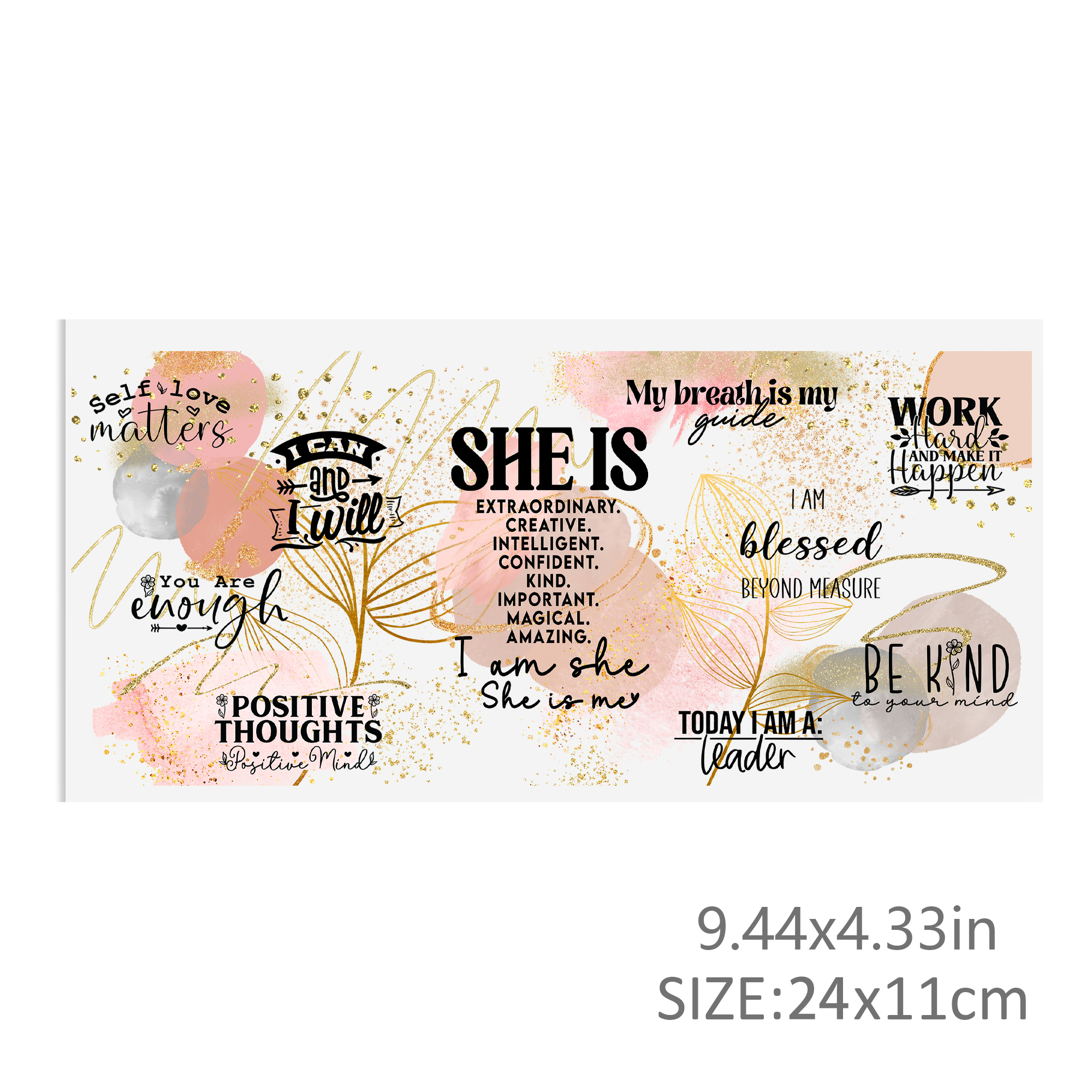 Letters Alphabet UV DTF Sticker For 16oz Cups Wrap Transfer Sticker Custom Labels DIY Logo Waterproof - Image 10