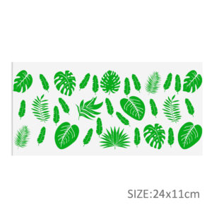 Leaves Cow 16oz Tumbler Template DTF Sticker Cup Cool Personalize UV Wrap Transfer Sticker Custom Label DIY Waterproof