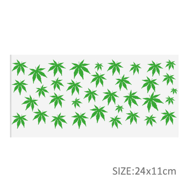 Leaves Cow 16oz Tumbler Template DTF Sticker Cup Cool Personalize UV Wrap Transfer Sticker Custom Label DIY Waterproof - Image 6