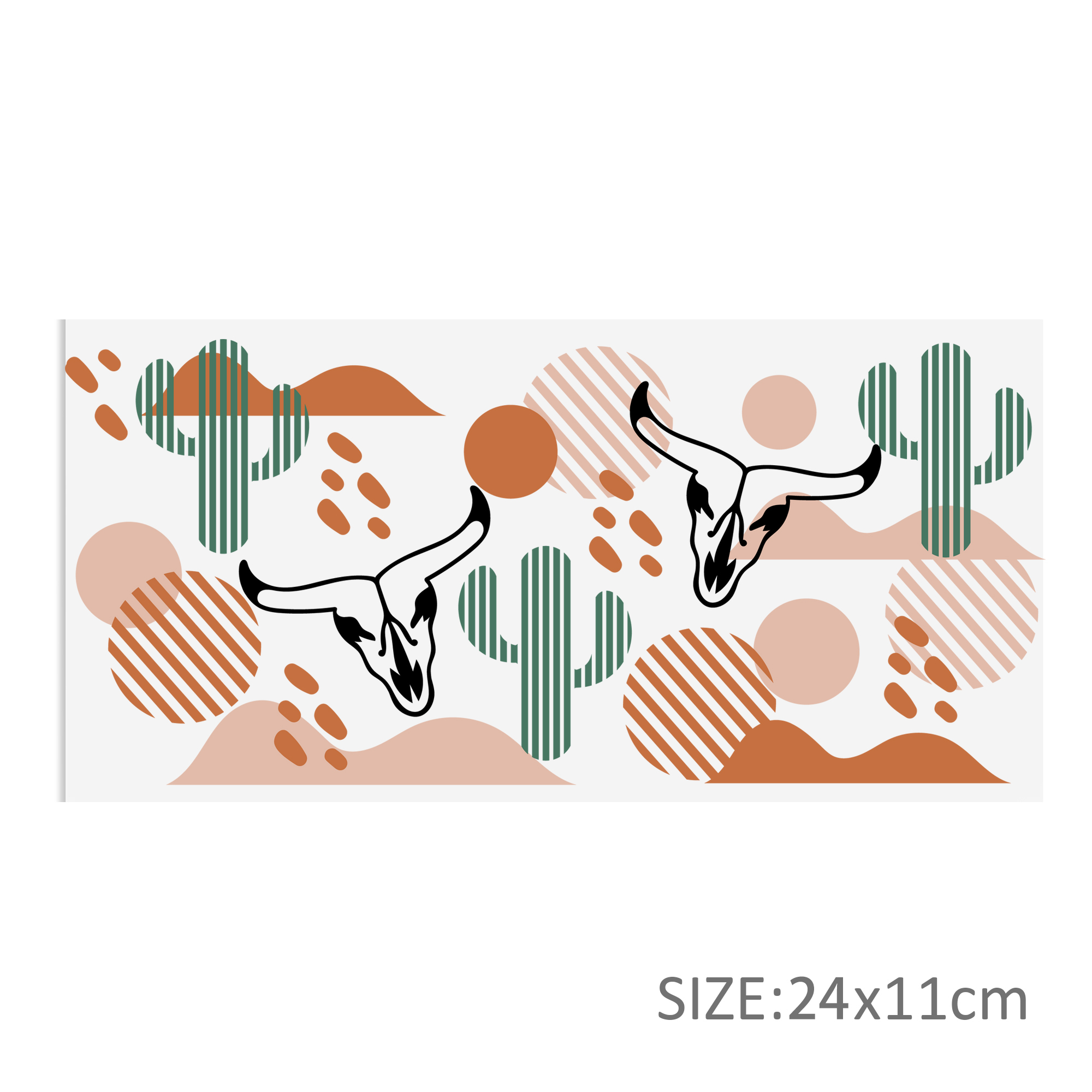 Leaves Cow 16oz Tumbler Template DTF Sticker Cup Cool Personalize UV Wrap Transfer Sticker Custom Label DIY Waterproof - Image 7