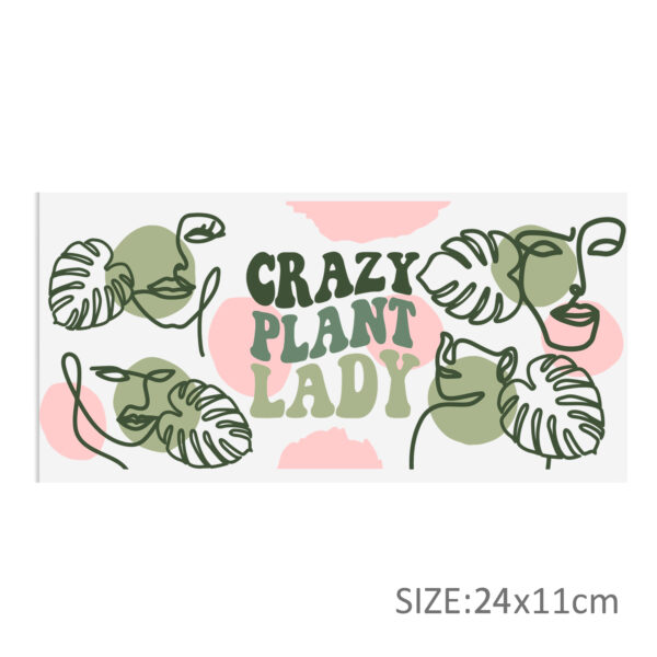Leaves Cow 16oz Tumbler Template DTF Sticker Cup Cool Personalize UV Wrap Transfer Sticker Custom Label DIY Waterproof - Image 11