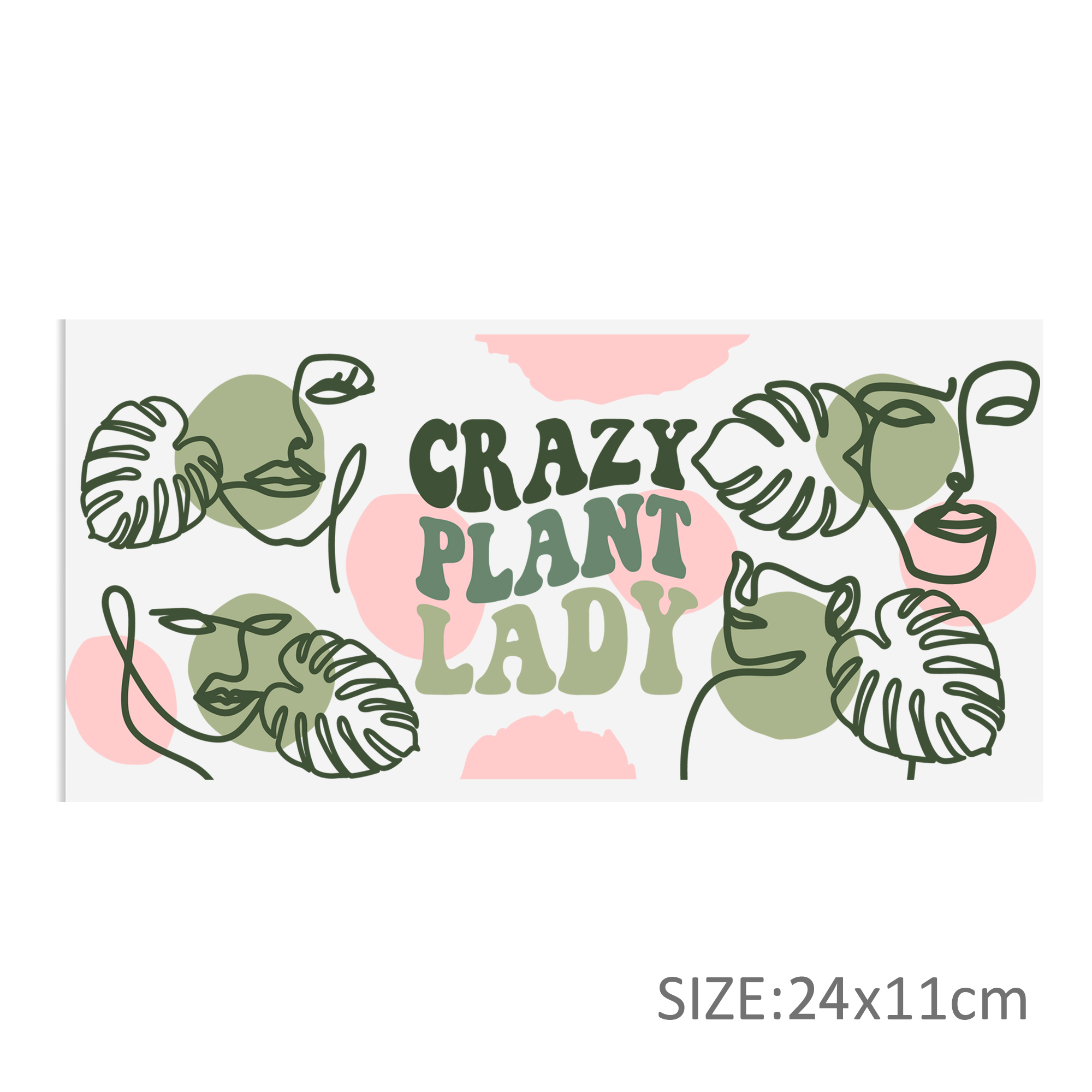 Leaves Cow 16oz Tumbler Template DTF Sticker Cup Cool Personalize UV Wrap Transfer Sticker Custom Label DIY Waterproof - Image 11