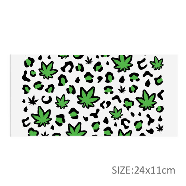 Leaves Cow 16oz Tumbler Template DTF Sticker Cup Cool Personalize UV Wrap Transfer Sticker Custom Label DIY Waterproof - Image 13