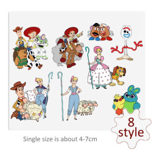Disney Toy Story UV DTF Stickers For Glass Cup Decoration Laptop Motorcycle Car Waterproof Sticker For Girl Kids