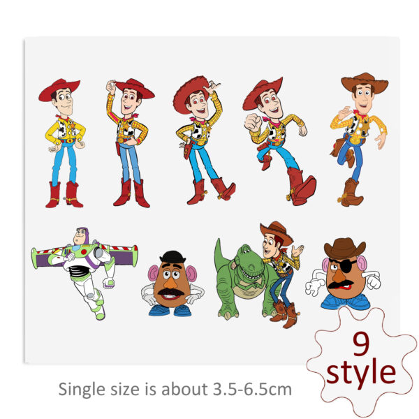 Disney Toy Story UV DTF Stickers For Glass Cup Decoration Laptop Motorcycle Car Waterproof Sticker For Girl Kids - Image 2