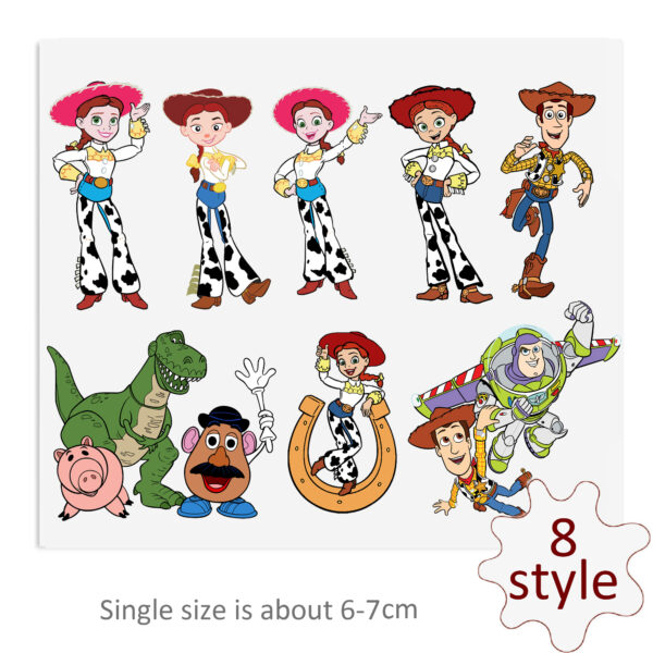 Disney Toy Story UV DTF Stickers For Glass Cup Decoration Laptop Motorcycle Car Waterproof Sticker For Girl Kids - Image 3