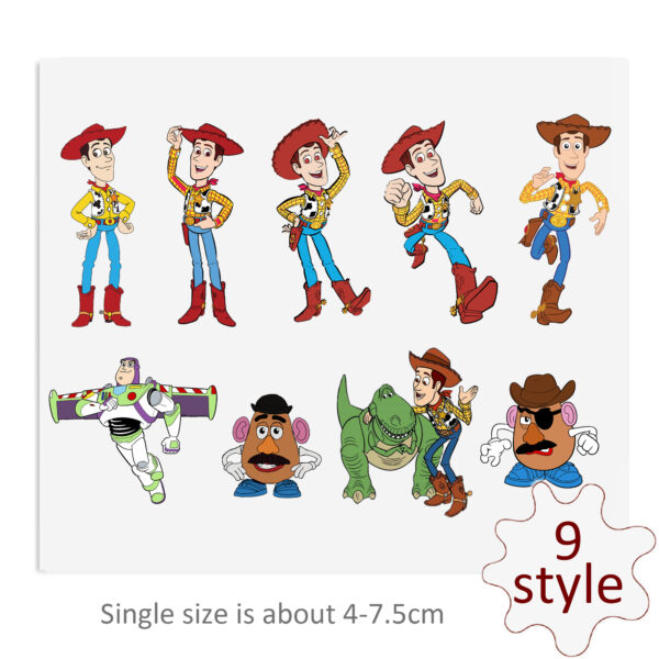 Disney Toy Story UV DTF Stickers For Glass Cup Decoration Laptop Motorcycle Car Waterproof Sticker For Girl Kids - Image 5
