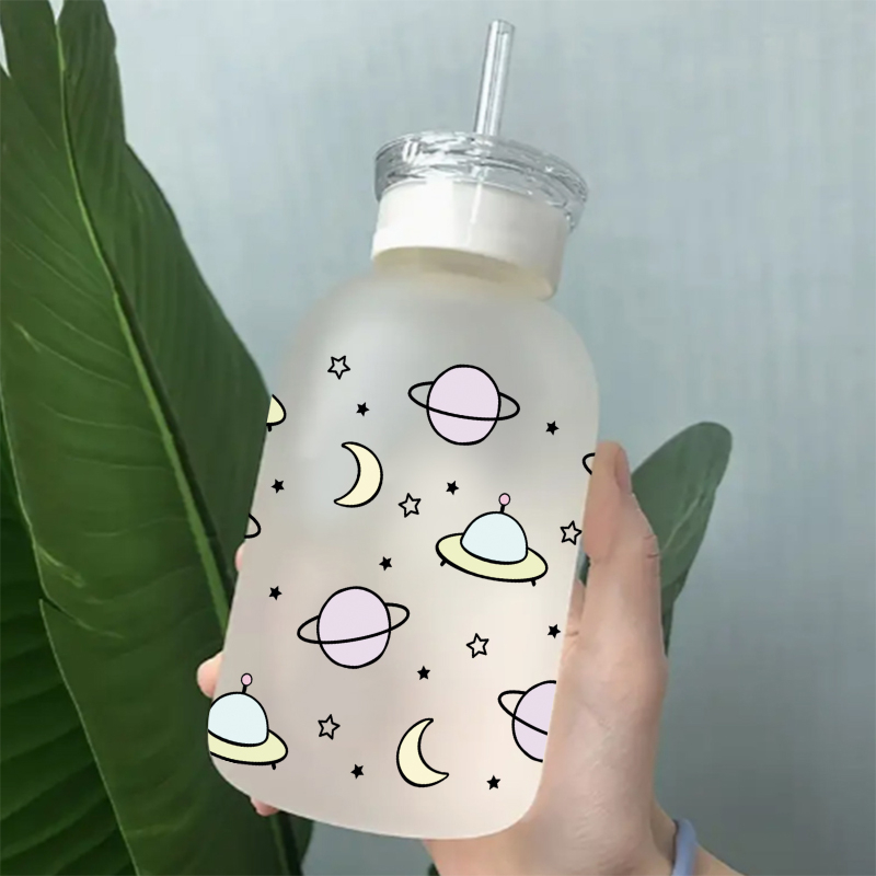 UV DTF Transfer Sticker Space Themed For The 16oz Libbey Glasses Wraps Cup Can DIY Waterproof - Image 5