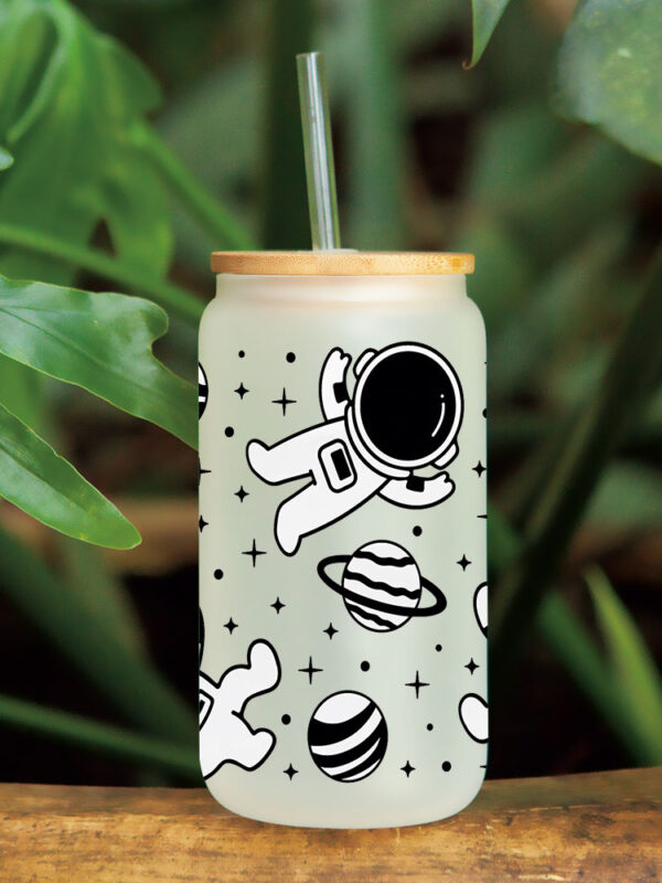 UV DTF Transfer Sticker Space Themed For The 16oz Libbey Glasses Wraps Cup Can DIY Waterproof - Image 7