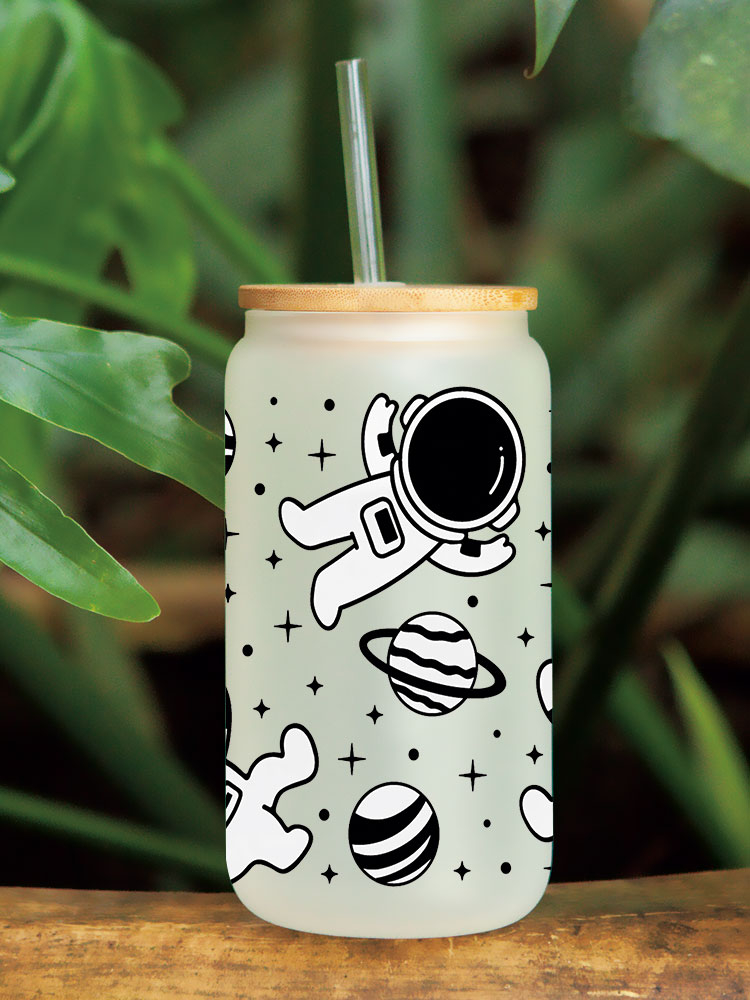 UV DTF Transfer Sticker Space Themed For The 16oz Libbey Glasses Wraps Cup Can DIY Waterproof - Image 7