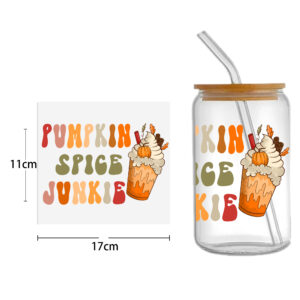 Flower Peace DTF Sticker For Cups Cool Personalize UV Wrap Transfer Sticker Custom Labels DIY Logo Waterproof