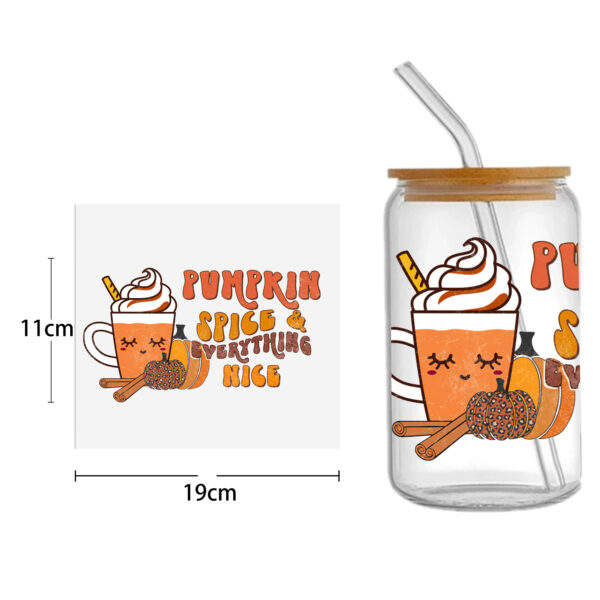 Flower Peace DTF Sticker For Cups Cool Personalize UV Wrap Transfer Sticker Custom Labels DIY Logo Waterproof - Image 15
