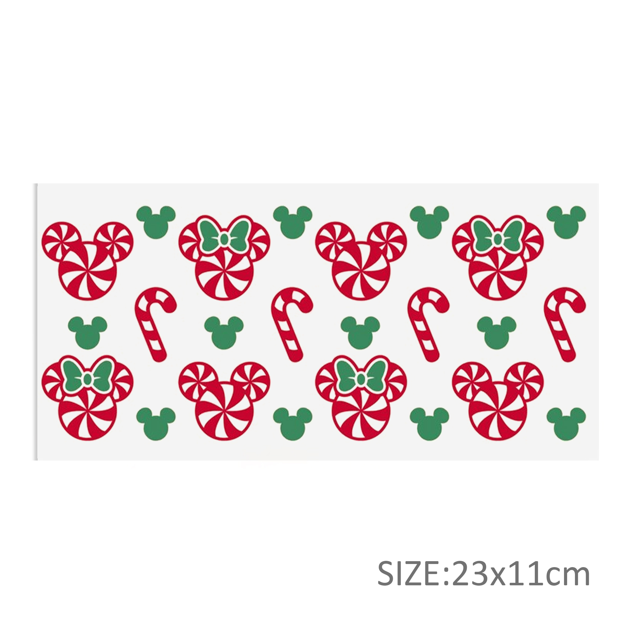 Christmas Cake Tree UV DTF Sticker For 16oz Cups Wrap Transfer Sticker Custom Labels DIY Logo Waterproof