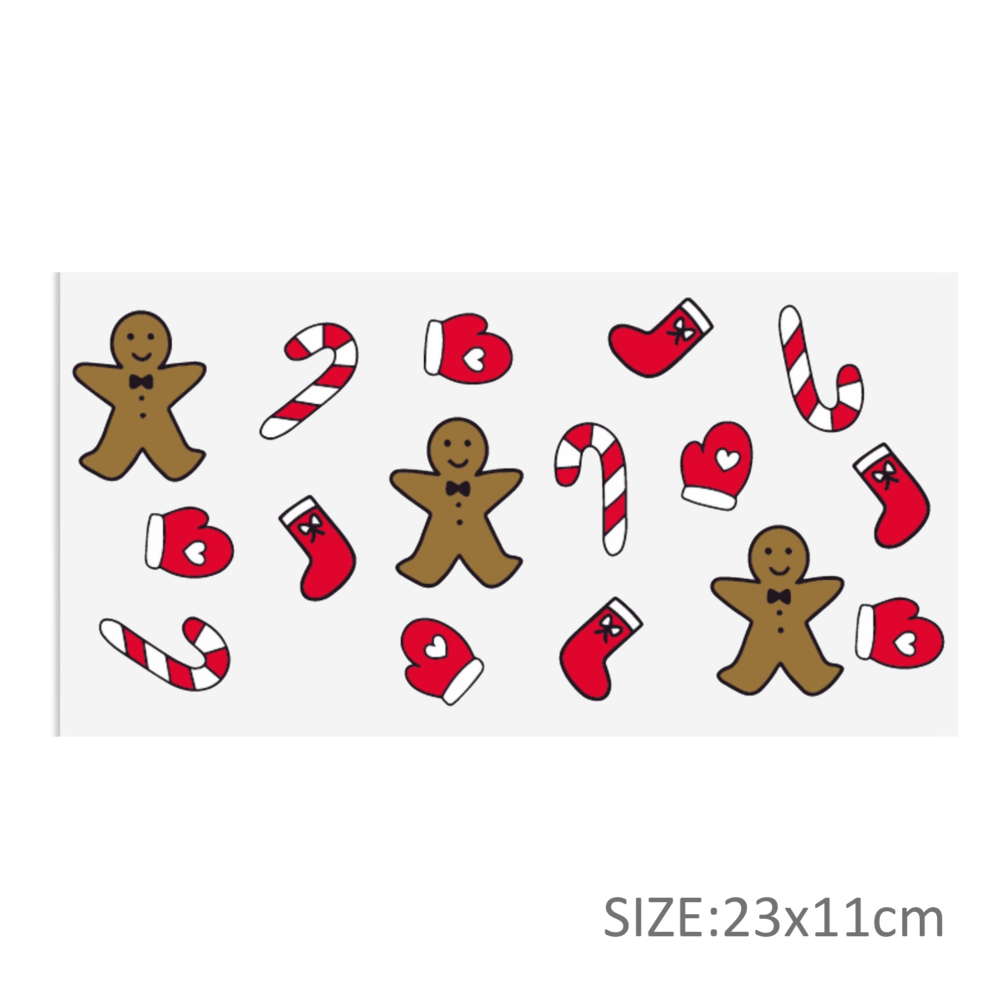 Christmas Cake Tree UV DTF Sticker For 16oz Cups Wrap Transfer Sticker Custom Labels DIY Logo Waterproof - Image 12