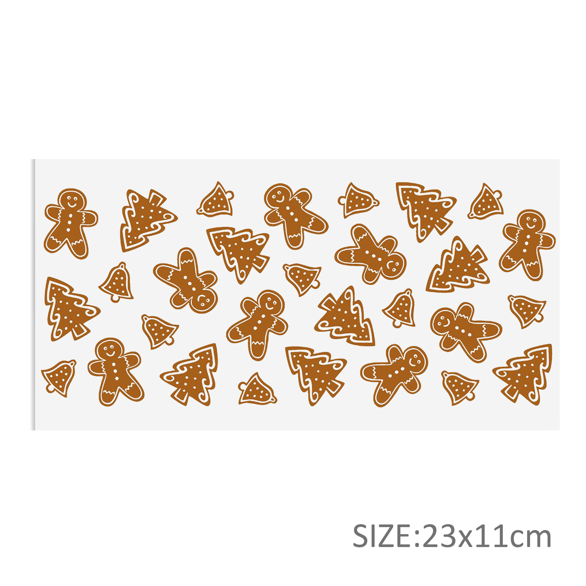 Christmas Cake Tree UV DTF Sticker For 16oz Cups Wrap Transfer Sticker Custom Labels DIY Logo Waterproof - Image 21