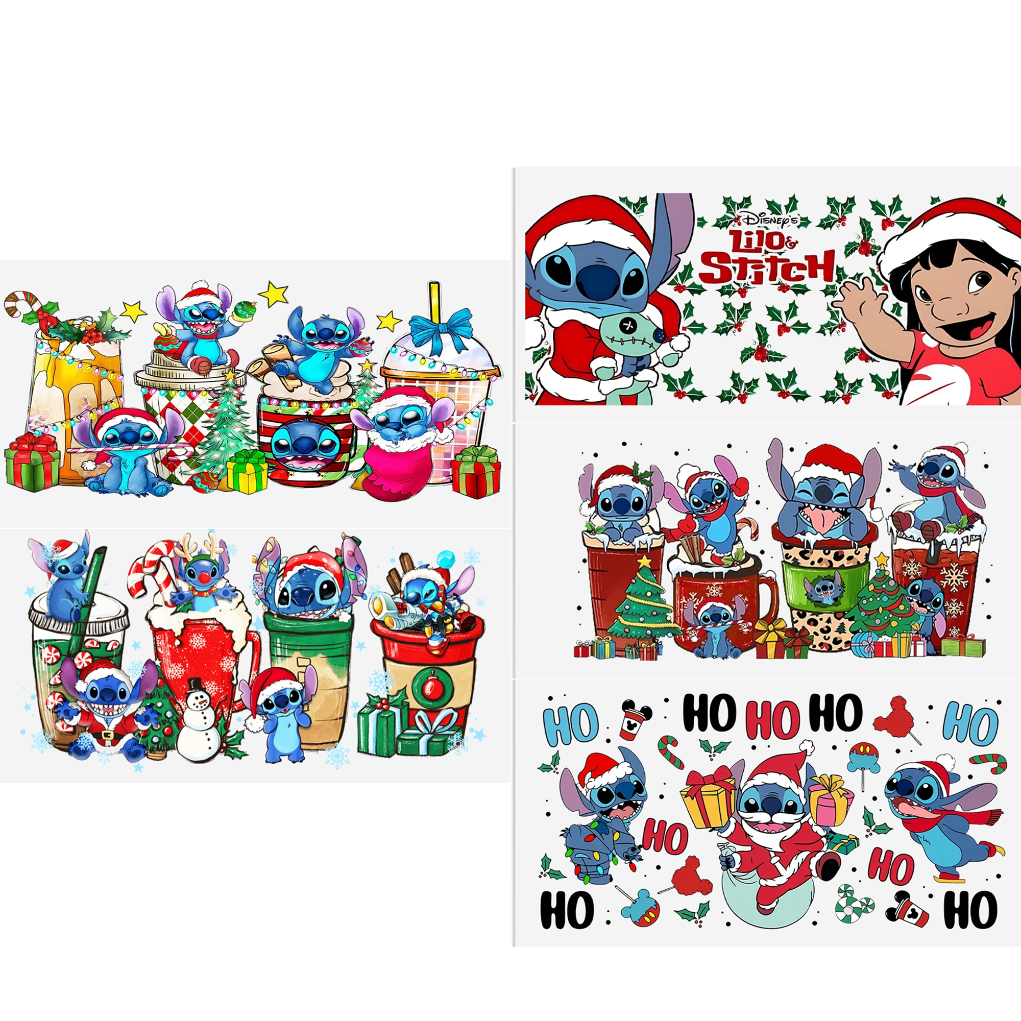 Christmas Cake Tree UV DTF Sticker For 16oz Cups Wrap Transfer Sticker Custom Labels DIY Logo Waterproof - Image 33