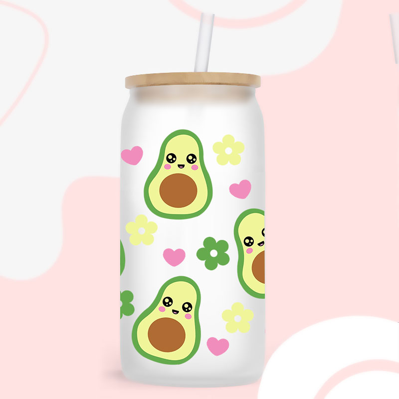 UV DTF Transfer Sticker Fruit Theme For The 16oz Libbey Glasses Wraps Cup Can DIY Waterproof Easy To Use Custom Decals - Image 8