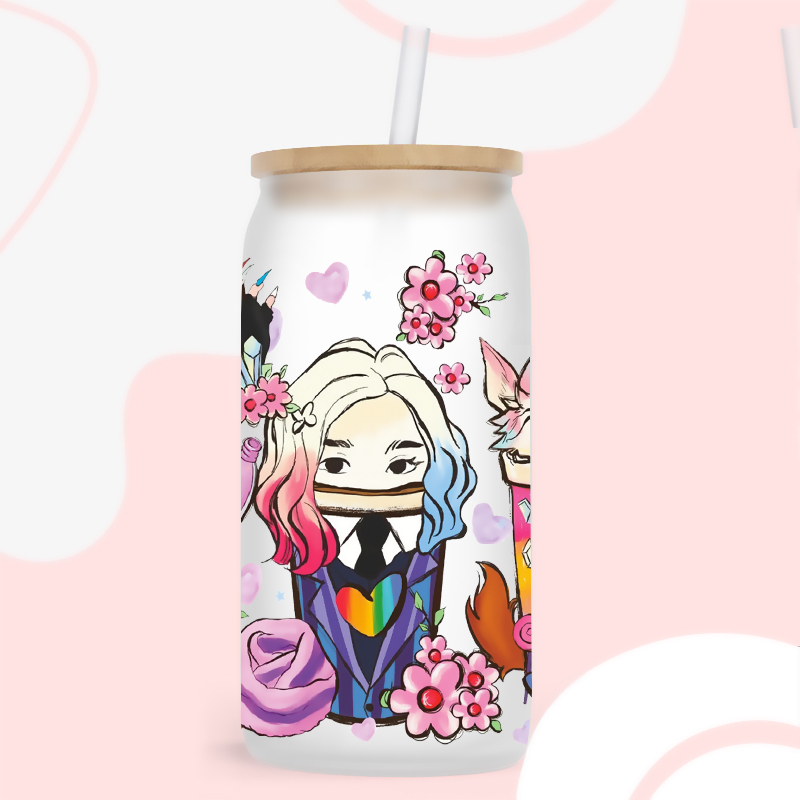 UV DTF Transfer Sticker Wednesday Theme For The 16oz Libbey Glasses Wraps Cup Can DIY Waterproof Easy To Use Custom Decals - Image 7