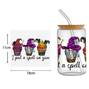Cow Carrot UV DTF Sticker For 16oz Cups Wrap Transfer Sticker Custom Labels DIY Logo Waterproof