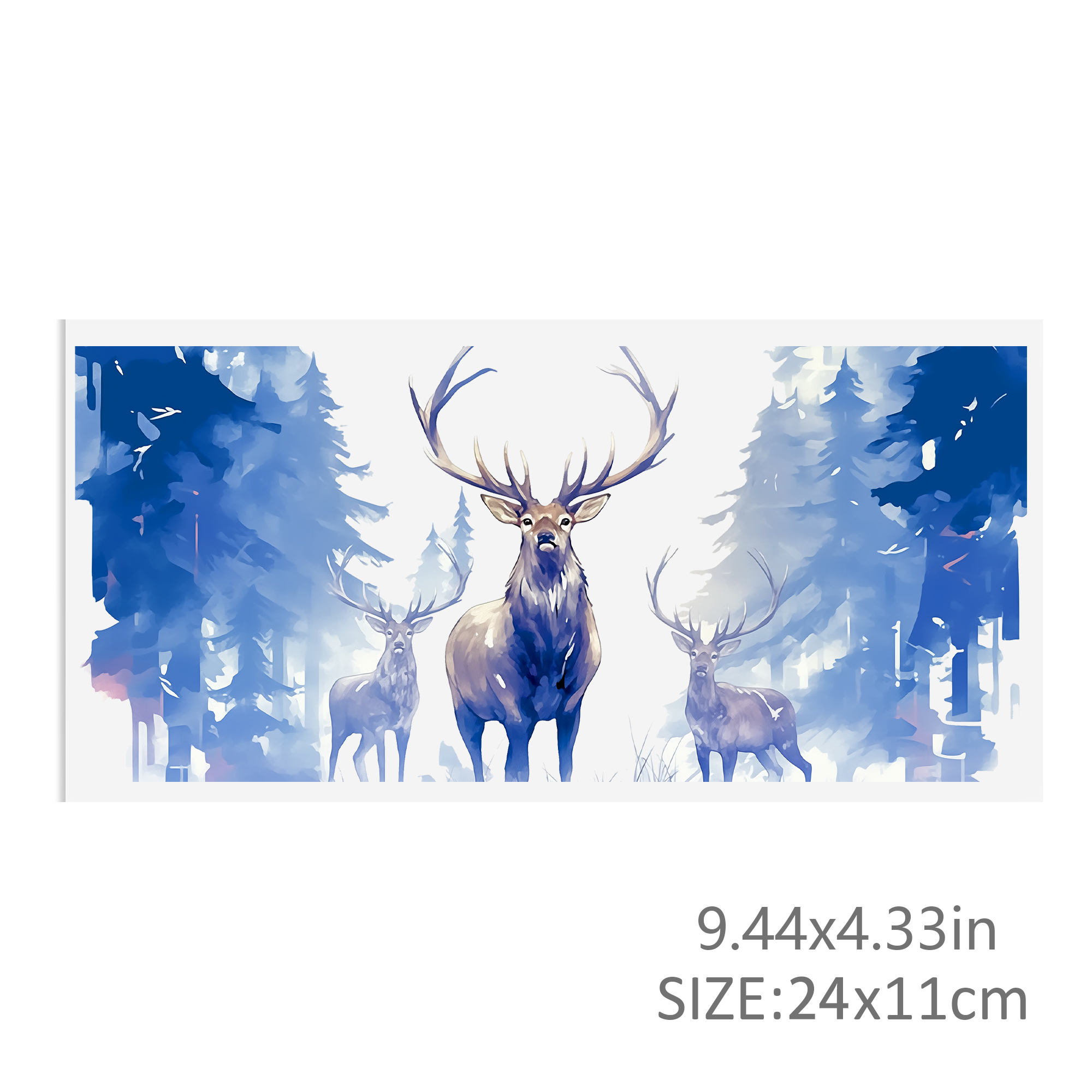 Reindeer Waterproof Stickers UV DTF Sticker For 16oz Cups Transfer Sticker Custom Labels DIY Logo Waterproof - Image 3