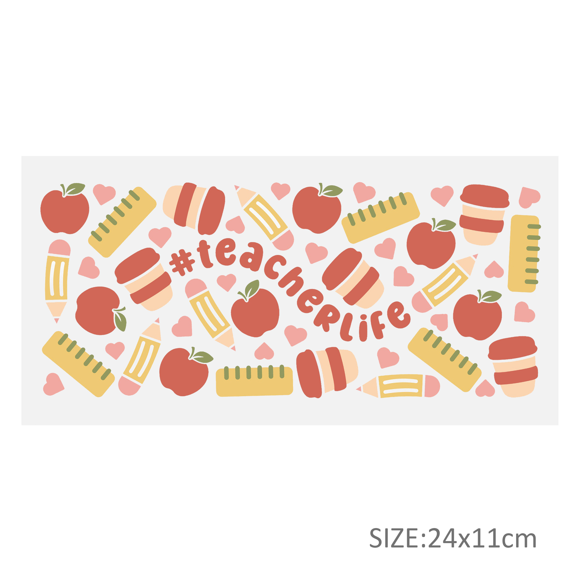 Back To School 16oz DTF Sticker Cups Cool Personalize UV Wrap Transfer Sticker Custom Labels DIY Logo Waterproof - Image 4