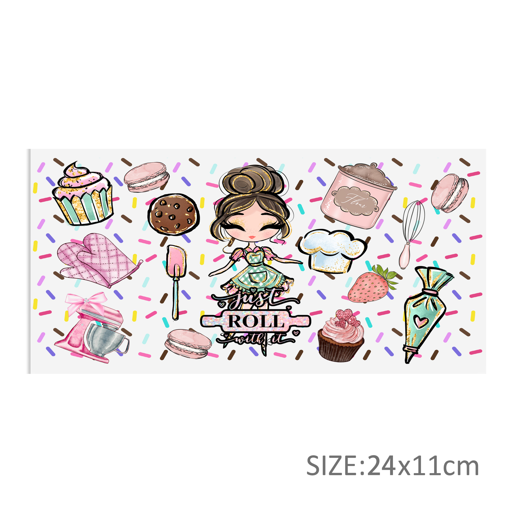 Back To School 16oz DTF Sticker Cups Cool Personalize UV Wrap Transfer Sticker Custom Labels DIY Logo Waterproof - Image 16