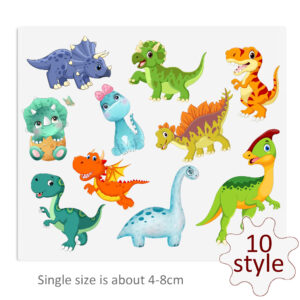 Dinosaurs DTF Sticker For Cups Cool Personalize UV Wrap Transfer Sticker Custom Labels DIY Logo Waterproof