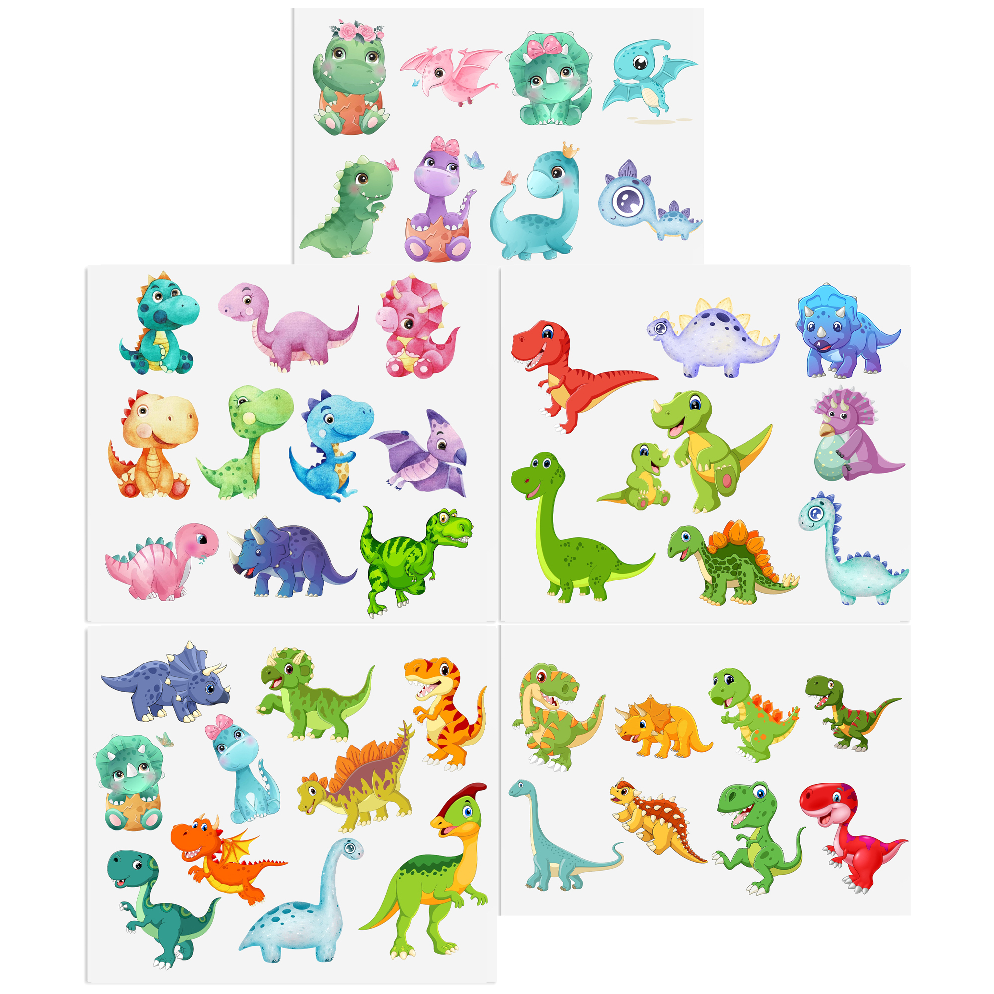 Dinosaurs DTF Sticker For Cups Cool Personalize UV Wrap Transfer Sticker Custom Labels DIY Logo Waterproof - Image 2