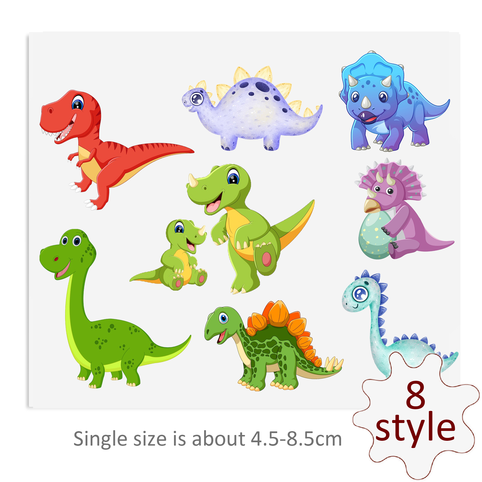 Dinosaurs DTF Sticker For Cups Cool Personalize UV Wrap Transfer Sticker Custom Labels DIY Logo Waterproof - Image 5
